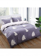4-Piece European Style Luxury Jacquard Single Bedding Set Polyester Multicolour