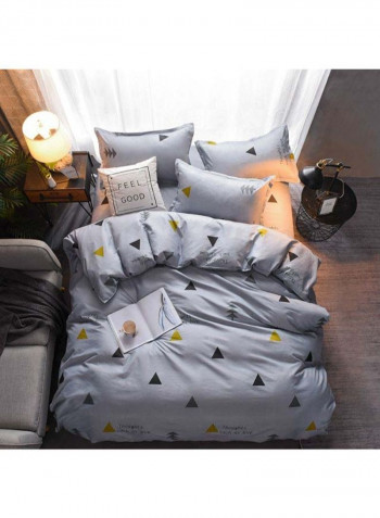4-Piece European Style Luxury Jacquard Single Bedding Set Polyester Multicolour
