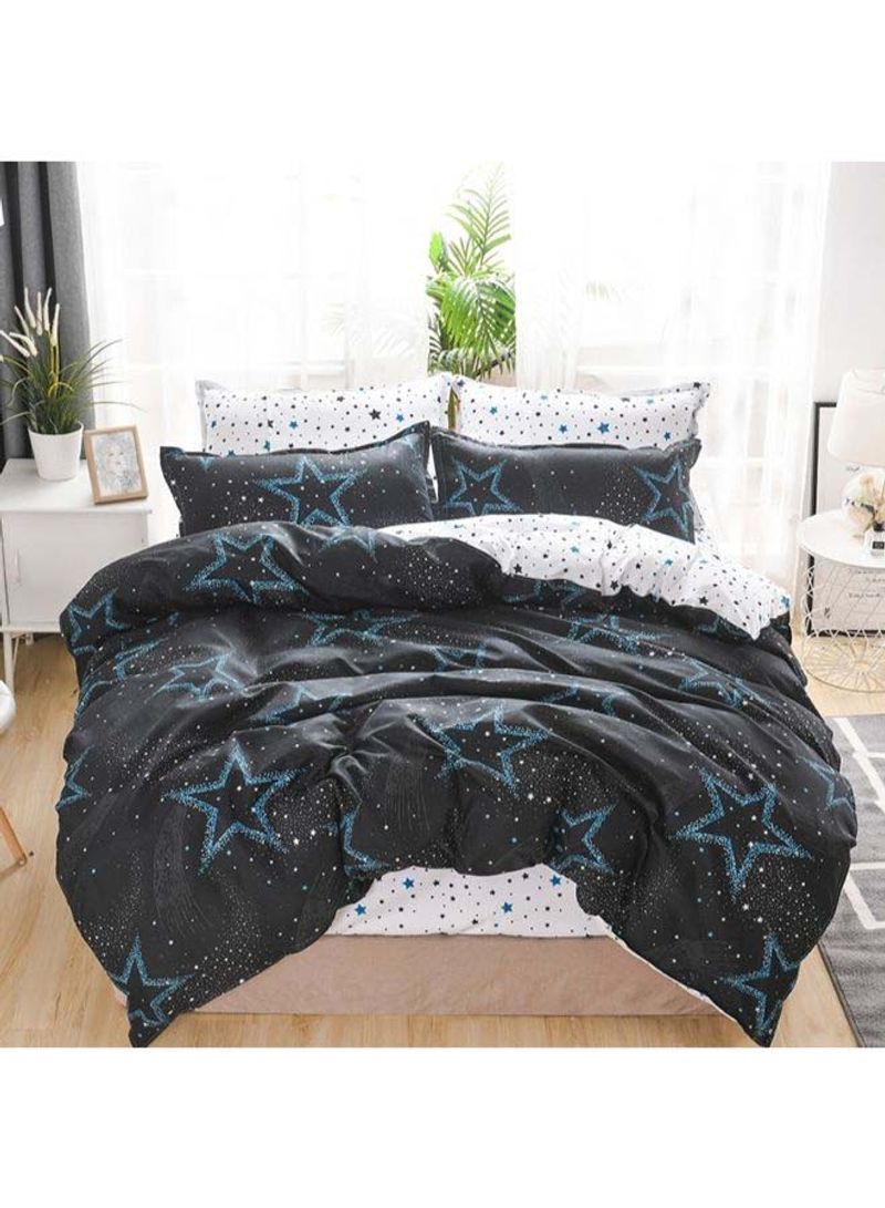 5-Piece European Style Luxury Jacquard Single Bedding Set Polyester Multicolour