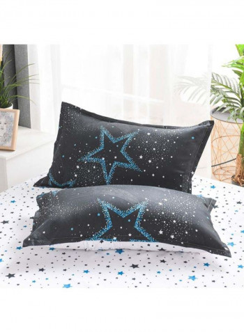 5-Piece European Style Luxury Jacquard Single Bedding Set Polyester Multicolour