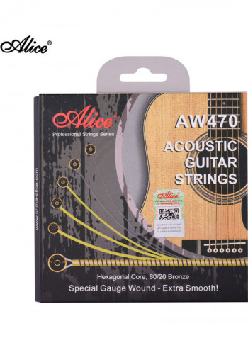 6-Piece Acoustic Guitar Strings