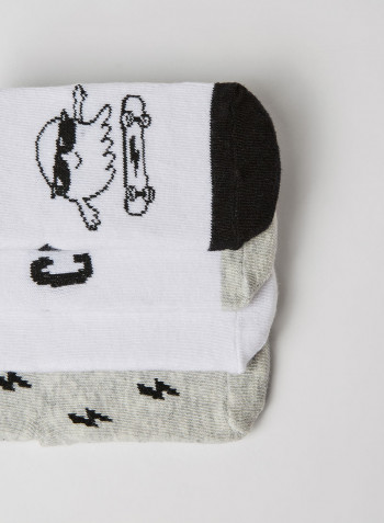 Baby Graphic Socks WHITE