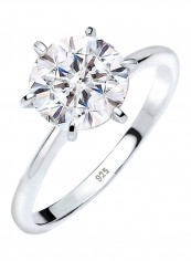 925 Sterling Silver Swarovski Crystals Studded Ring