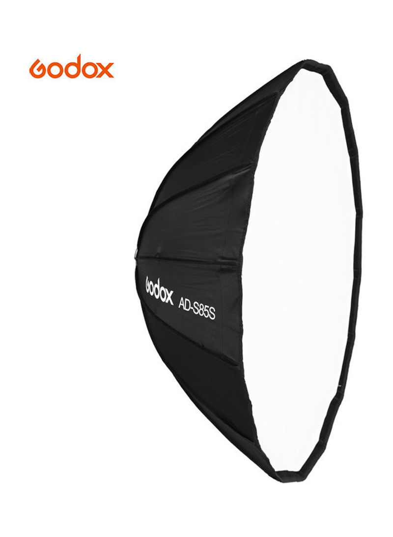 AD-S85S Portable Deep Parabolic Softbox Umbrella Black