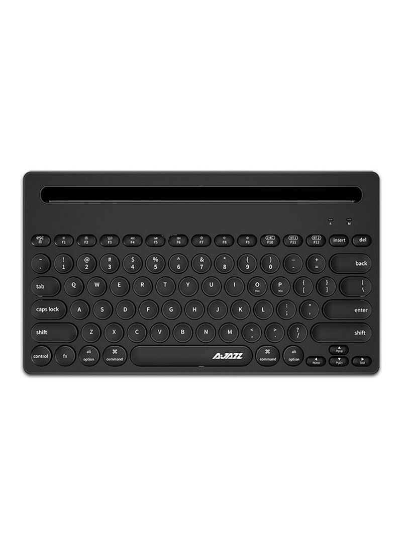 Ergonomic 2.4GHz Wireless 79 Keys Dual-Mode Keyboard Black