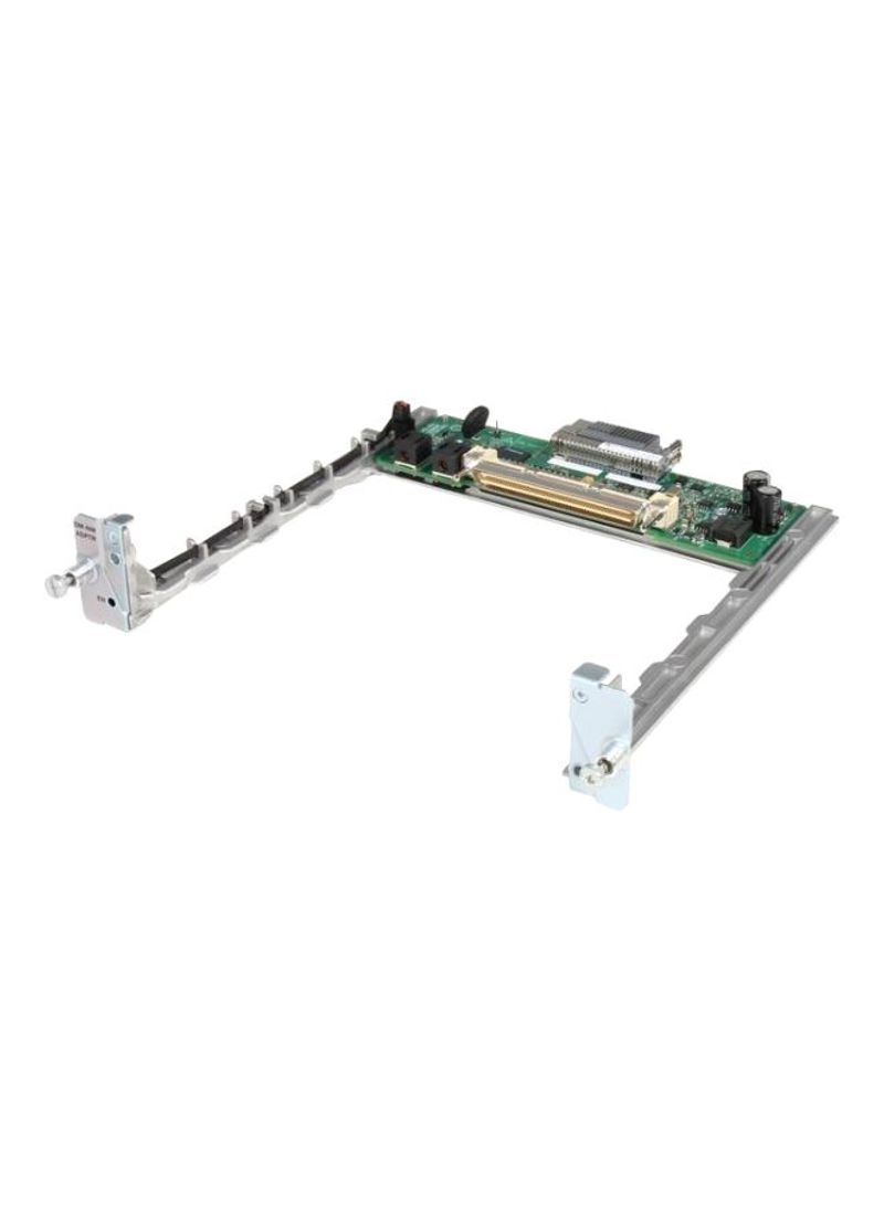 Network Module Adapter For SM Slot Cisco 2900 3900 ISR 6x6x1inch Silver/Green/Black