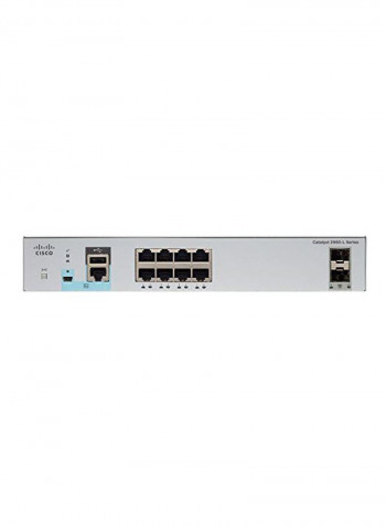 Catalyst 2960L Network Switch 1.73x8.45x10.56inch Silver