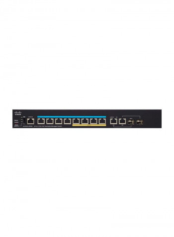 Stackable Ethernet Port Network Switch Black/Blue/Yellow