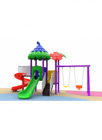 Outdoor Tree Shaped Amusement Play Ground 630 x 500 x 370cm