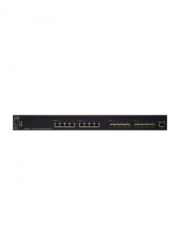 16-Port Managed Stackable Switch Black