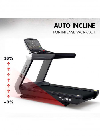 6.0HP Motorized Commercial Treadmill With Automatic Incline 240kg