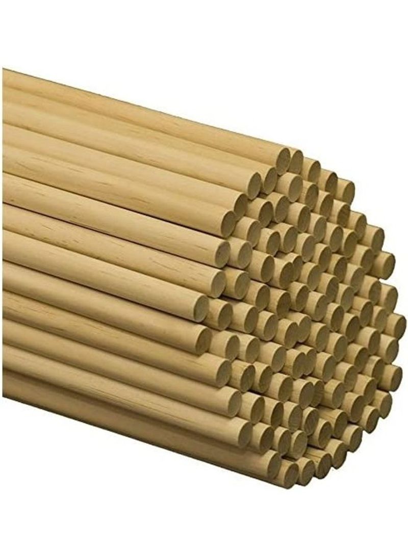 250-Piece Wooden Dowel Stick Set