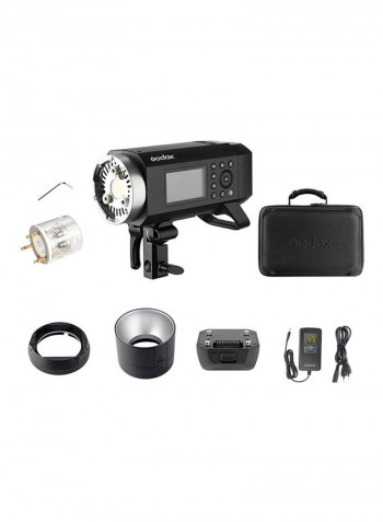 9-Piece All-In-One Photography Flash Light Black