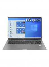 لابتوب جرام بشاشة مقاس 17 بوصة ومعالج كور I7 وذاكرة رام سعة 16 جيجابايت ومحرك أقراص SSD سعة 1 تيرابايت وبطاقة رسومات إنتل فائقة الوضوح رمادي