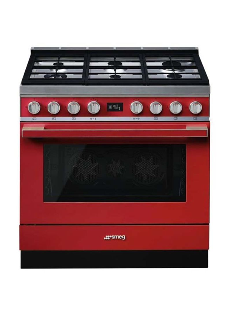 Cooker with 6 Burner Gas 126 l CPF9GMR red