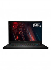 لابتوب GS66 10SE بشاشة مقاس 15.6 بوصة ومعالج كور i7/ ذاكرة رام سعة 32 جيجابايت/ محرك أقراص SSD سعة 512 جيجابايت/ بطاقة رسومات إنفيديا جيفورس RTX 2060 أسود أساسي
