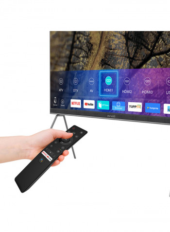 86 Inch 4K QLED Android Smart Tv With Built In Evvo Sound bar 86EV600QA Black/Grey