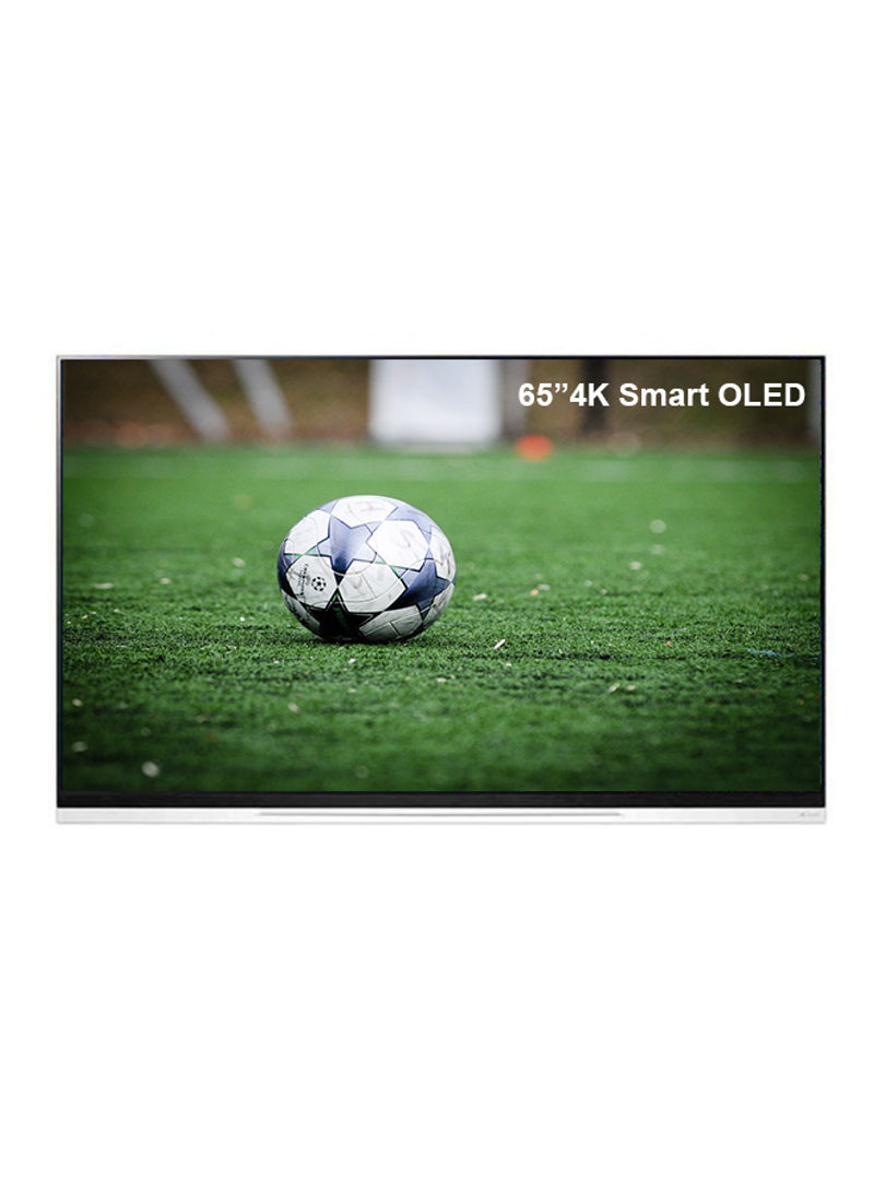 65-Inch E9 Glass Class 4K Smart OLED TV w/AI ThinQ OLED65E9PVA Black