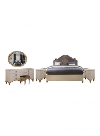 5-Piece Esterford Bedroom Set Beige/Grey