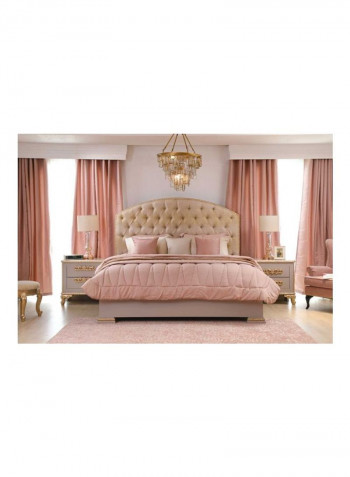 5-Piece Realspan Bedroom Set Beige/Gold