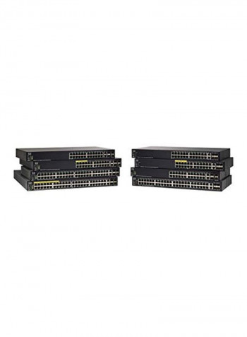 24-Port Stackable Managed Switch Black