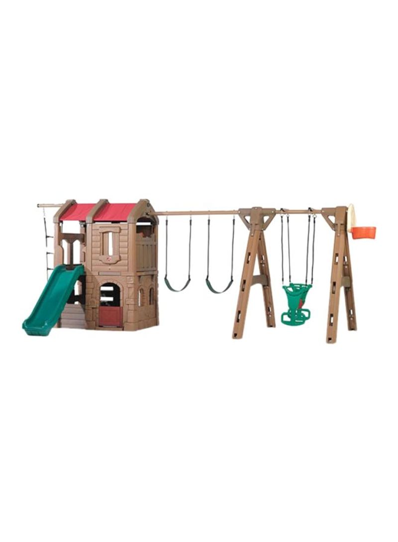 Naturally Playful Adventure  Lodge Play Center W/Glider 2.2 x 5.5 x 3meter