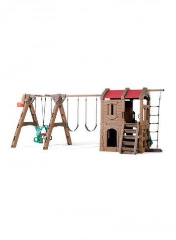 Naturally Playful Adventure  Lodge Play Center W/Glider 2.2 x 5.5 x 3meter