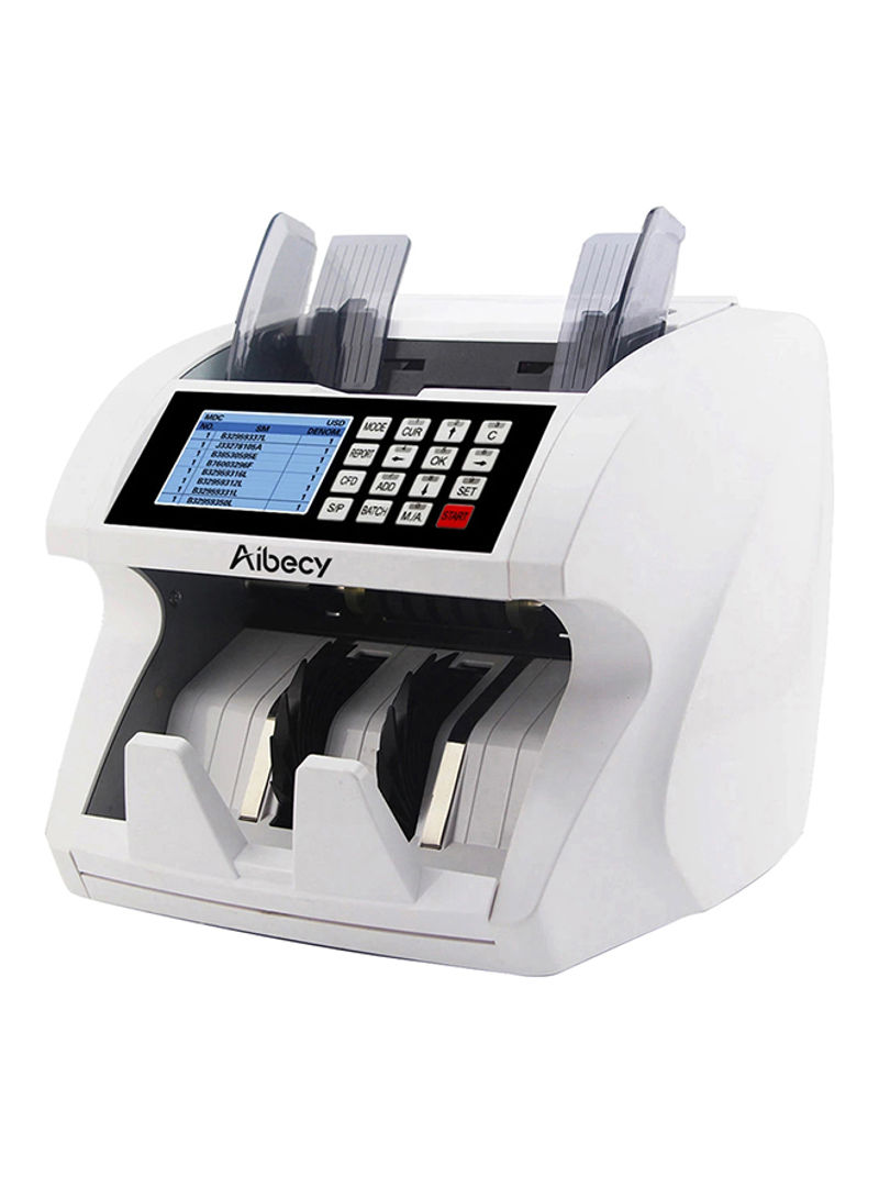 Multi-Currency Banknote Automatic Cash Counting Machine Grey