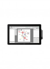 Full HD Pen Display 24-inch DTH-2452 Multi-touch Functionality With Battery-Free Stylus 23.66x14x1.8inch Black