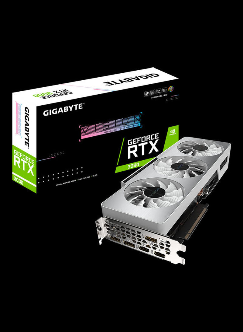 GeForce RTX 3080 Vision OC 10G Graphics Card Silver