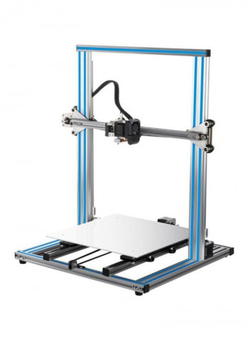 Large DIY 3D Printer With Touchscreen 13.5x13.5x1cm Silver/Blue