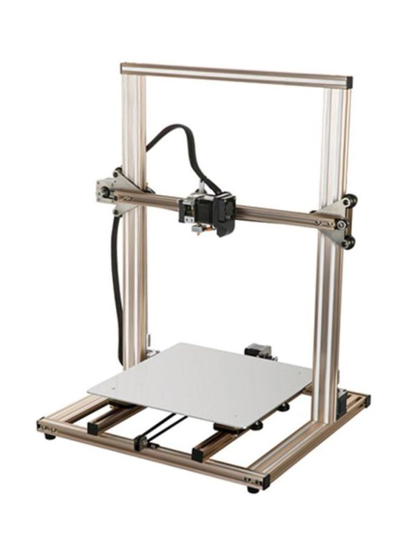 Large DIY 3D Printer With Touchscreen 13.5x1x13.5cm Silver/Black