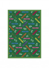 Playful Patterns Children's Crayons Area Rug Green 327.66 x 401.32centimeter