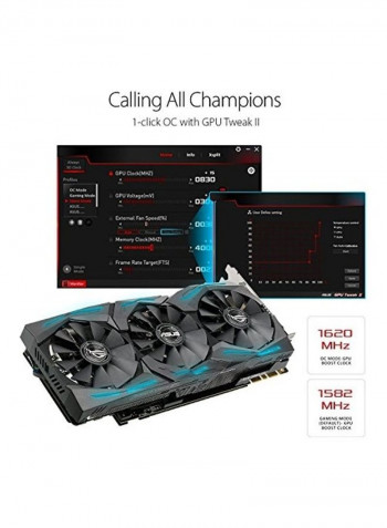 GeForce 11GB OC Edition VR Ready 5K HD Graphics Card Black