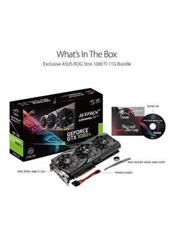 GeForce 11GB OC Edition VR Ready 5K HD Graphics Card Black