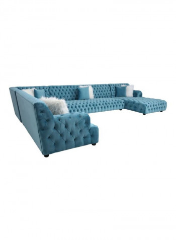 Infinity Sectional Sofa Blue 430x83x290cm