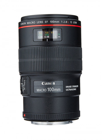 EF 100Mm F/2.8L USM Macro Lens With UV Protection For Canon Black