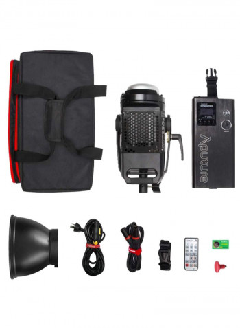 Ultra Silent Photography LED Light With Carry Bag Black/Silver