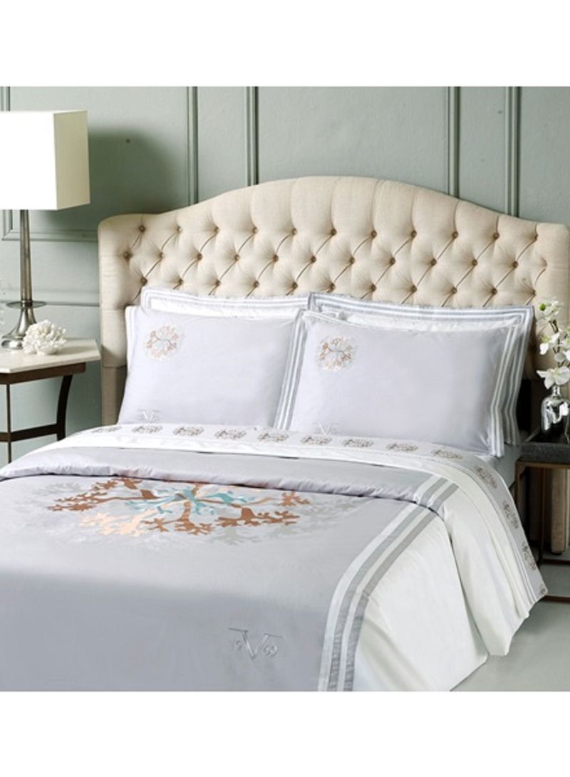 19.69 Bedspread Set Cotton Grey 240x260cm