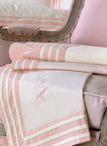 VER1969 Bedspread Cotton Pink 240x260cm