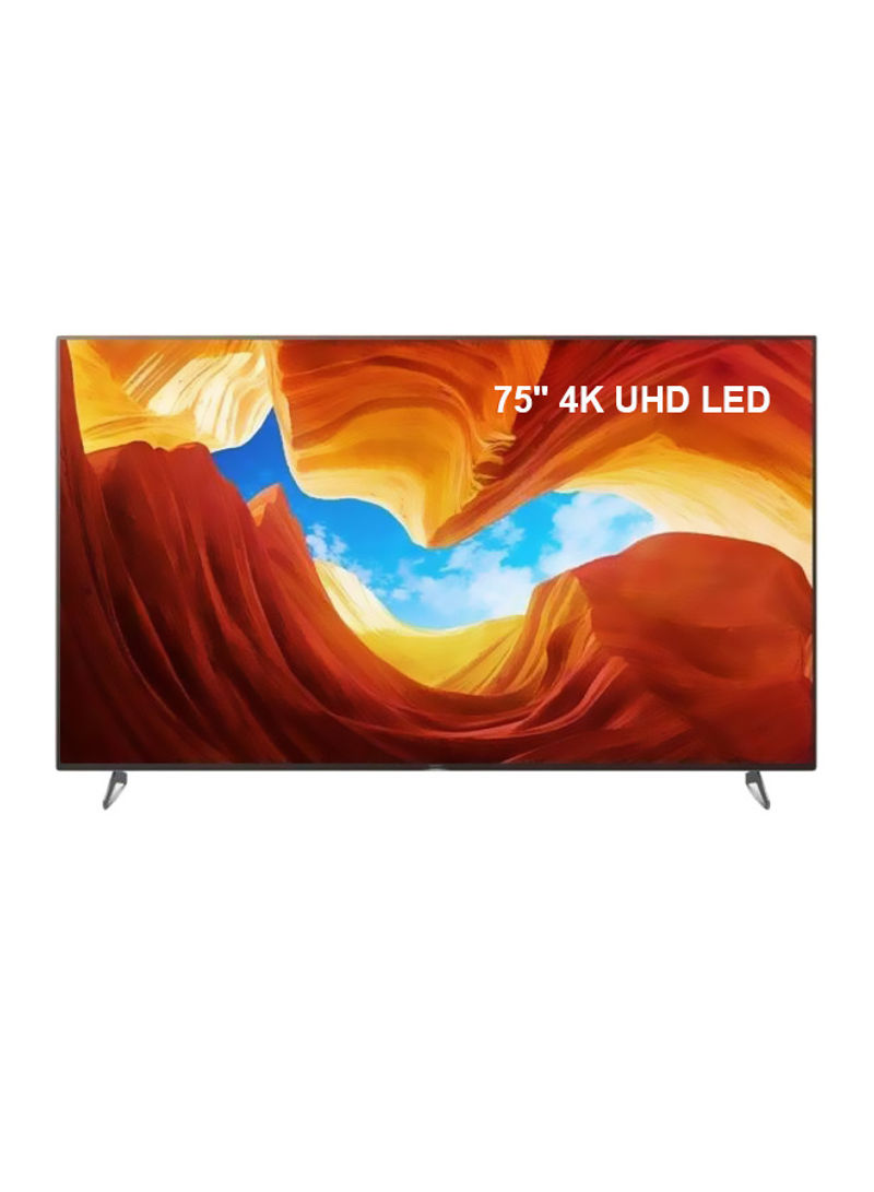 KD-75X9000H, 75 inch 4K UHD Smart Android TV with Full Array LED, High Dynamic Range (HDR), X90H Series KD75X9000H Black