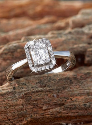 0.48 Ct Diamond Emerald Cut Ring