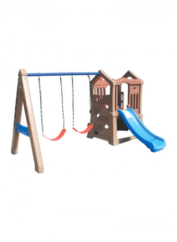 Playing Outdoor Slide