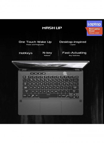 ZEPHYRUS GA401IV-HA246T Laptop With 14-Inch WQHD Display/AMD Ryzen 9 4900HS Processor/16GB RAM/1TB SSD/6GB Nvidia Geforce RTX 2060 MAXQ Graphics Card Grey