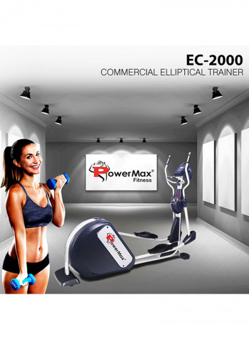 Fitness EC-2000 Elliptical Cross Trainer With Big Stride Length Perfect For Your Gym 160kg