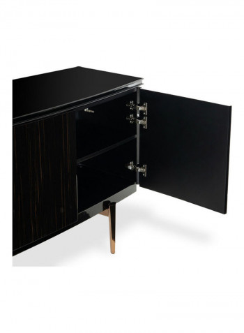 Elegance Sideboard with Mirror Black/Brown