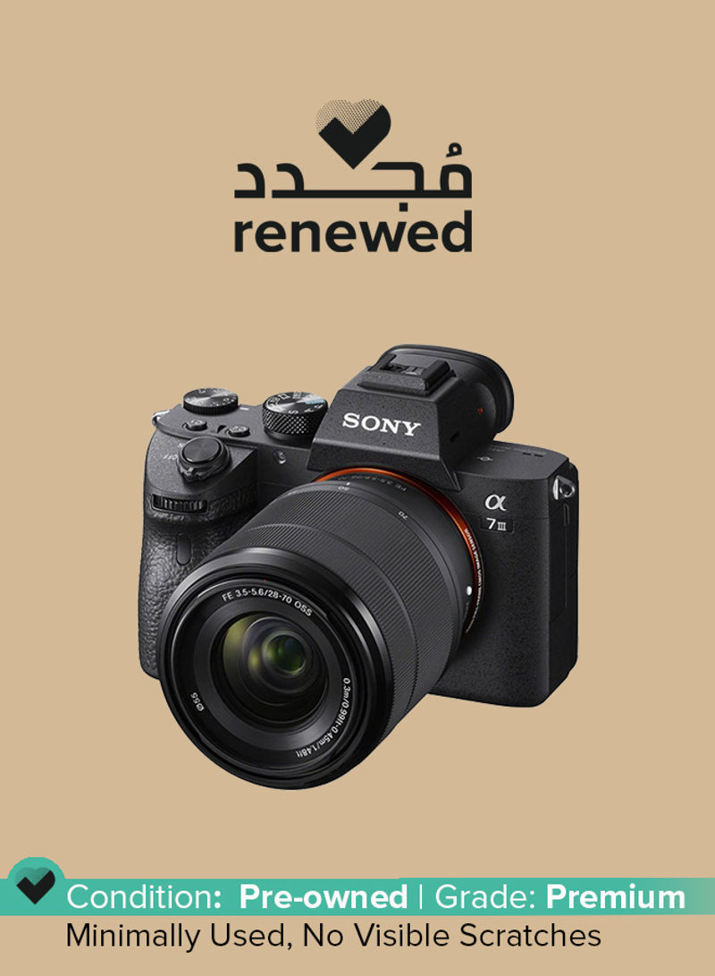 Renewed - Alpha7 III 24.2 MP Mirrorless Digital Camera