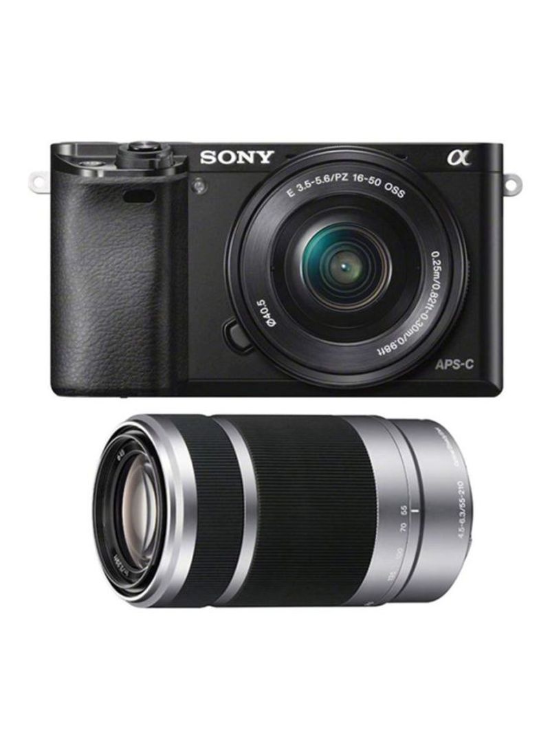 Alpha a6000 24MP Mirrorless Digital Camera With 16-50/55-210 mm Lens