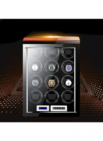 Automatic Watch Box With Quiet Mabuchi Motor LCD Touch Screen And Remote Control For 12 Watches