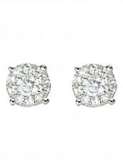 1.5 Ct Daimond Mirage Classic Earrings White Gold تقييمات 1.5 Ct Daimond Mirage Classic Earrings White Gold